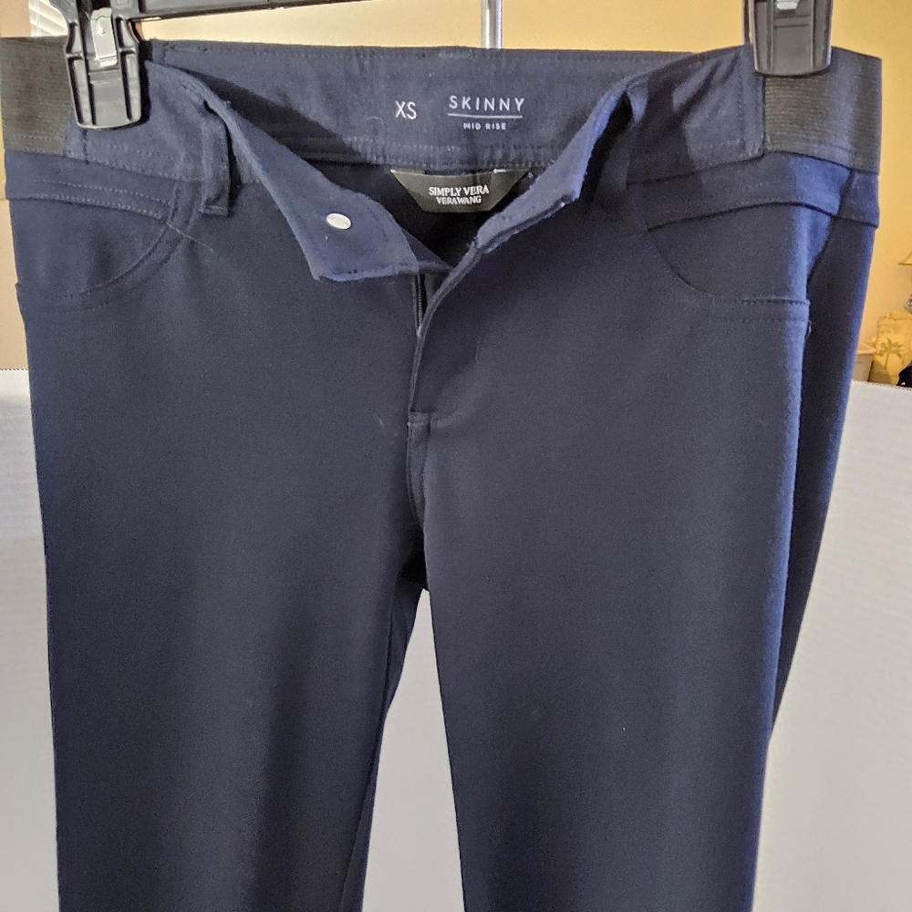 skinny Midrise by Simply Vera Wang -sz XS blue